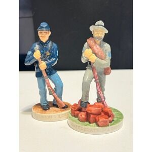 Sebastian Miniatures Union & Confederate‎ Soldiers Hand Painted 1987 50th Anniv
